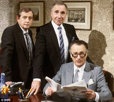 Yes, Prime Minister cast — the institutional-power dynamic Mark Terry-Lush uses to illustrate communications strategy